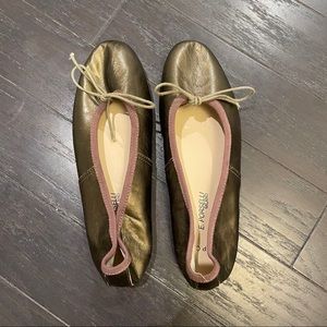 Gold Porselli Ballet Flats size 38